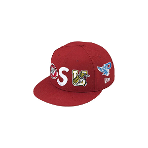 SUPREME X NEW ERA - Boné Mascot S Logo "Vermelho" -NOVO-