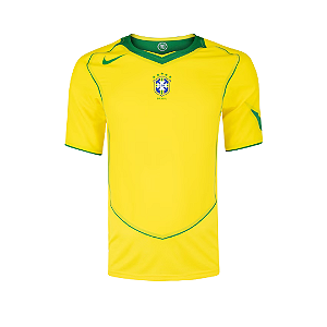 NIKE - Camiseta Jersey Total 90 Brasil 2004 "Amarelo" -NOVO-