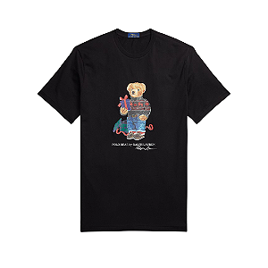 POLO RALPH LAUREN - Camiseta Bear Jersey "Preto" -NOVO-