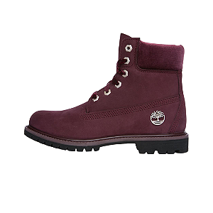 TIMBERLAND - Premium 6" Inch Waterproof Boot Womens (37,5 BR/ 8,5 US) "Burgundy" -NOVO-