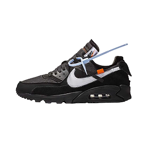 NIKE X OFF-WHITE - Air Max 90 "Black" -NOVO-