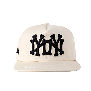 OMA DESIGN STUDIOS - Boné NY NY Bones "Cream" -NOVO-