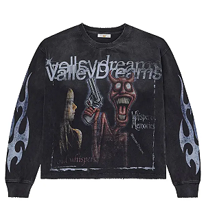 VALE LIVES FOREVER - Camisa Manga Longa Psychopath "Preto" -NOVO-