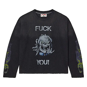 VALE LIVES FOREVER - Camisa Manga Longa Fuck You Thermal "Preto" -NOVO-