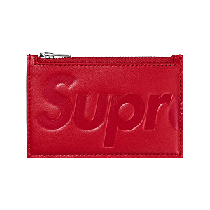 SUPREME - Porta Cartão Leather "Vermelho" -NOVO-