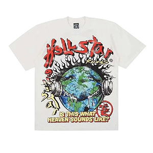 HELLSTAR - Camiseta Heaven On Earth "Creme" -NOVO-