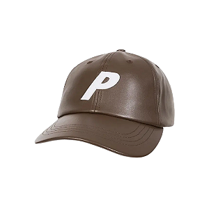 PALACE - Boné Faux Leather P 6-Panel "Marrom" -NOVO-