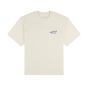 AIMÉ LEON DORE - Camiseta Pappoús Logo "Creme" -NOVO-