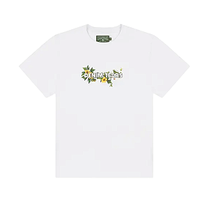 DENIM TEARS - Camiseta Cotton Floral Logo "Branco" -NOVO-