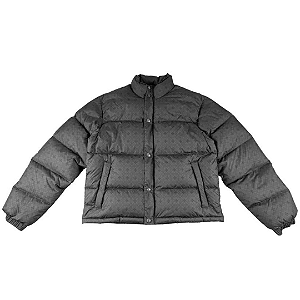 CHROME HEARTS - Jaqueta Puffer Monogram Print "Cinza" -NOVO-