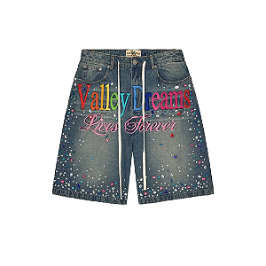 VALE LIVES FOREVER - Bermuda Ice Cream Jorts "Azul" -NOVO-