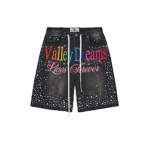 VALE LIVES FOREVER - Bermuda Ice Cream Jorts "Preto" -NOVO-