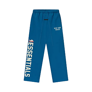 FEAR OF GOD x NBA - Calça Essentials Knicks Lounge "Blue" -NOVO-