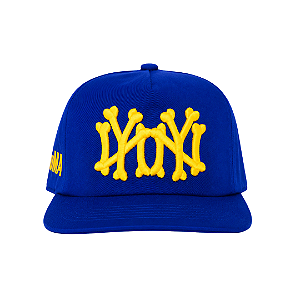 OMA DESIGN STUDIOS - Boné NYNY Bones Brasil "Azul/Amarelo" -NOVO-