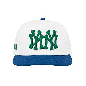 OMA DESIGN STUDIOS - Boné NYNY Bones Brasil "Creme/Azul/Verde" -NOVO-