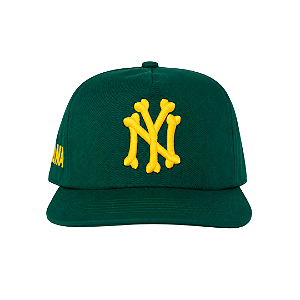 OMA DESIGN STUDIOS - Boné NY Bones Brasil "Verde/Amarelo" -NOVO-