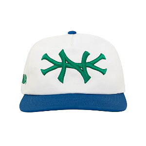 OMA DESIGN STUDIOS - Boné NYNY Side Brasil "Creme/Azul/Verde" -NOVO-