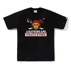 BAPE - Camiseta Baby Milo Pirate "Preto" -NOVO-