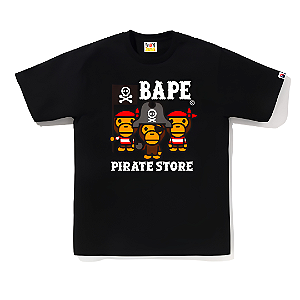 BAPE - Camiseta Captain Baby Milo Pirate Crew "Preto" -NOVO-
