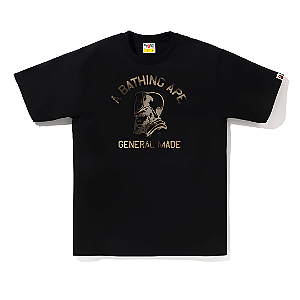 BAPE - Camiseta High Tone Bleach General Made "Preto" -NOVO-