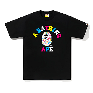 BAPE - Camiseta Neon Camo College "Preto" -NOVO-