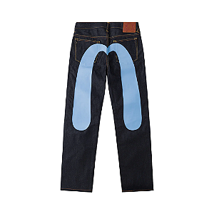 EVISU - Calça Daicock Print Jeans #2020 "Light Blue" -NOVO-