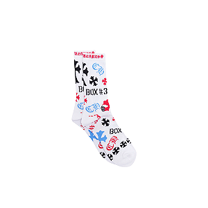 CHROME HEARTS - Meia Stencil (UNIDADE) "Branco" -NOVO-