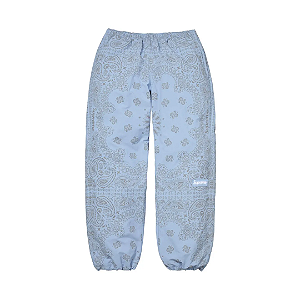 SUPREME - Calça Reflective Bandana Track "Azul" -NOVO-