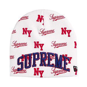 SUPREME x NEW ERA - Touca Monogram "Branco" -NOVO-
