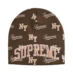 SUPREME x NEW ERA - Touca Monogram "Marrom" -NOVO-