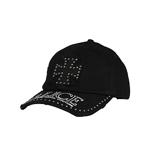 ALICE HOLLYWOOD - Boné Atelier Silver Hardware "Preto" -NOVO-