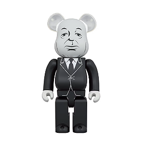 PRÉ VENDA - MEDICOM TOY - Boneco Bearbrick 400% "Alfred Hitchock" -NOVO-