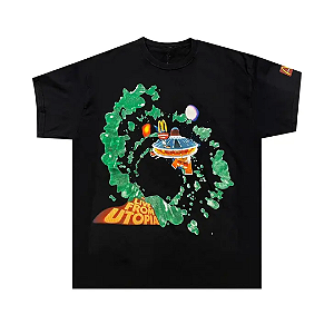 TRAVIS SCOTT - Camiseta Scott Fly-Thru "Preto" -NOVO-