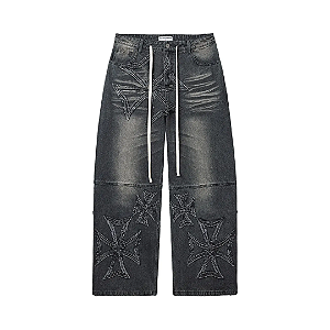 VALE LIVES FOREVER - Calça Jeans Croxxx "Preto" -NOVO-