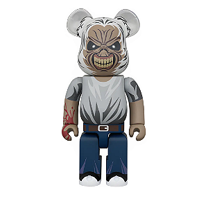 MEDICOM TOY - Boneco Bearbrick 400% Iron Maiden "Eddie Killers" -NOVO-