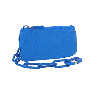 LOUIS VUITTON - Pochette Cle Monogram "Blue" -NOVO-