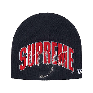 SUPREME x NEW ERA - Touca Rhinestone "Azul Marinho" -NOVO-