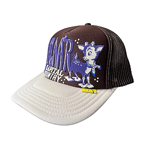 KAPITAL - Boné Kountry Osaka Bazaar Print Trucker "Marrom/Bege" -NOVO-