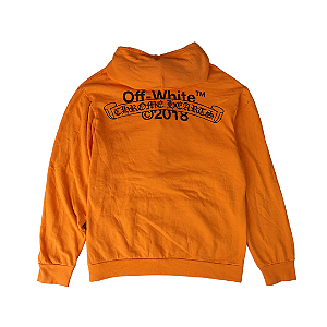 CHROME HEARTS X OFF-WHITE - Moletom 2018 "Laranja" -USADO-