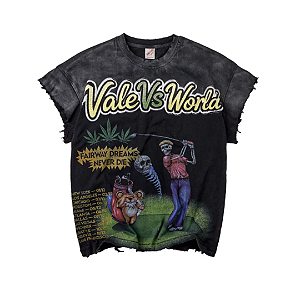 VALE LIVES FOREVER - Camiseta Tiger Hood Tank "Preto" -NOVO-