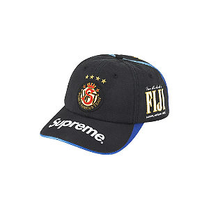 SUPREME - Boné Fiji 6-Panel "Preto" -NOVO-