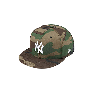 SUPREME X NEW ERA - Boné New York Yankees 59Fifty Fitted "Woodland Camo" -NOVO-