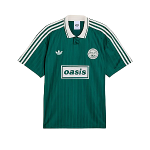 ADIDAS x OASIS - Camiseta Tour Jacquard Jersey "Verde" -NOVO-