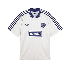 ADIDAS x OASIS - Camiseta Tour Jacquard Jersey "Creme" -NOVO-