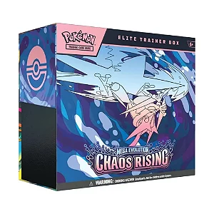 PRÉ VENDA - Pokémon Mega Evolution 2026 - "English Chaos Rising Elite Trainer Box" -NOVO-
