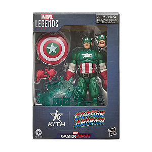 KITH x CAPCOM x MARVEL x HASBRO - Legends Captain America Gameverse Player 2 Figure -NOVO-