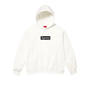 SUPREME - Moletom Box Logo Paris Anniversary "Branco" -NOVO-