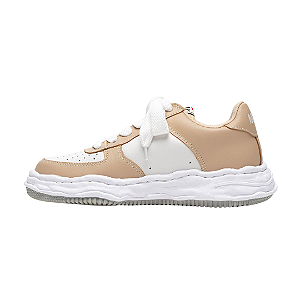 PRÉ-VENDA: MIHARA YASUHIRO - Wayne OG Sole Leather Low "White/Beige" -NOVO-