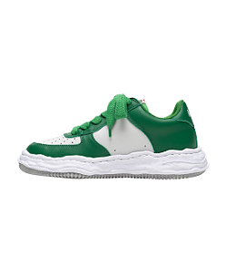 PRÉ-VENDA: MIHARA YASUHIRO - Wayne OG Sole Leather Low "White/Green" -NOVO-