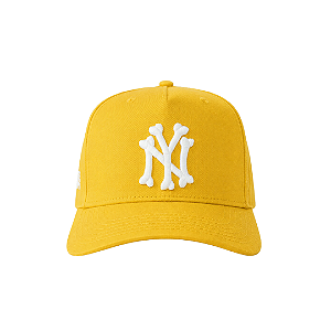 OMA DESIGN STUDIOS - Boné NY Bones Curved Brim "Amarelo" -NOVO-